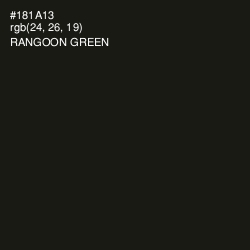 #181A13 - Rangoon Green Color Image